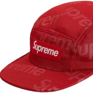 Supreme Lenticular Logo Camp Cap Red